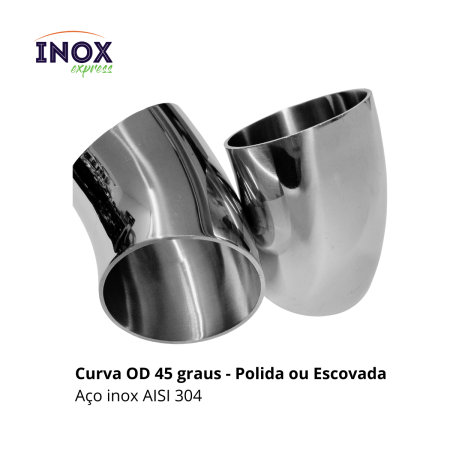 1.2 Curva de inox 45 graus