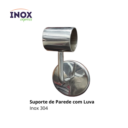 2.1 Suporte para corrimão de inox com Luva