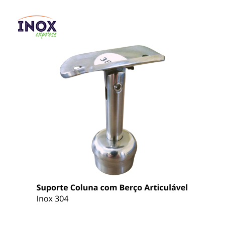 2.3 Suporte para Coluna de inox com Berço Articulável (2)