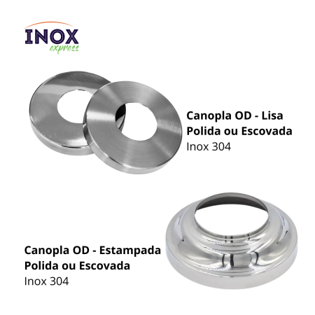 4.0 Canopla redonda de inox_