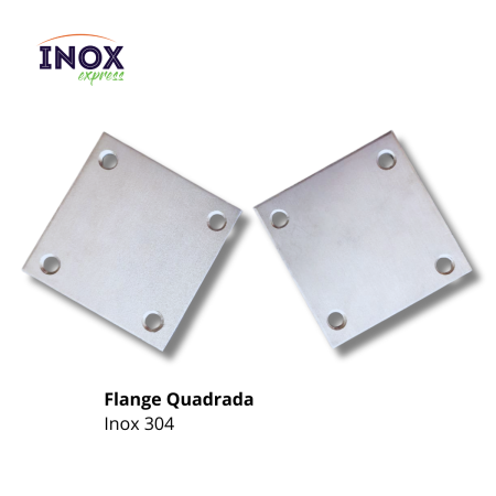 5.1 Flange Quadrada de inox png