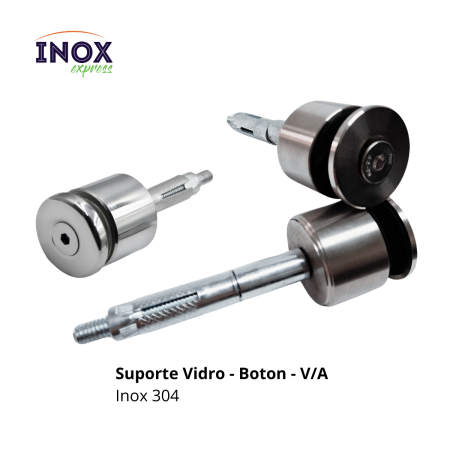 7.4 Suporte Vidro - Boton de inox - V_A
